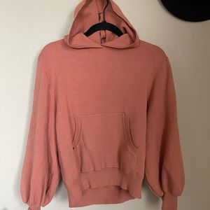 Puff sleeve hoodie